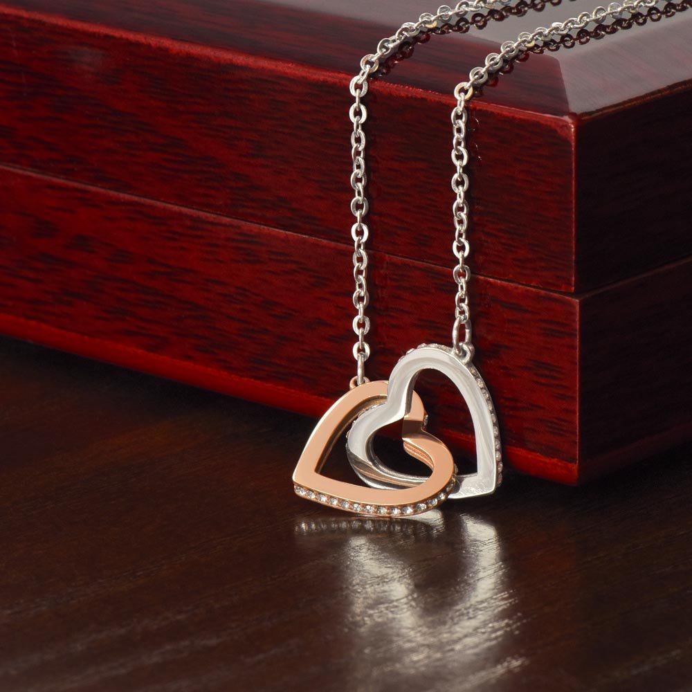 To My Daughter - Your Proud Dad - Heart Necklace