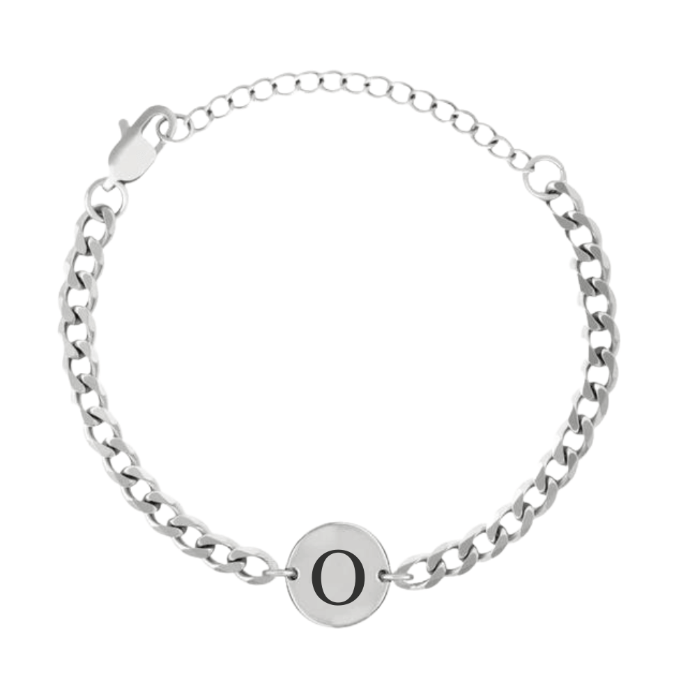 Coin Bracelet with Initial