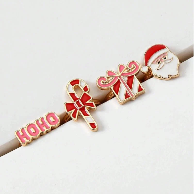 4 Pieces Christmas Adjustable Rings for Children