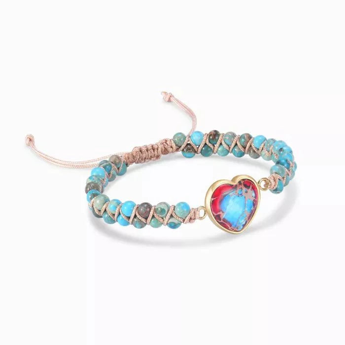 To My Granddaughter - Love You Forever - Heart Bracelet