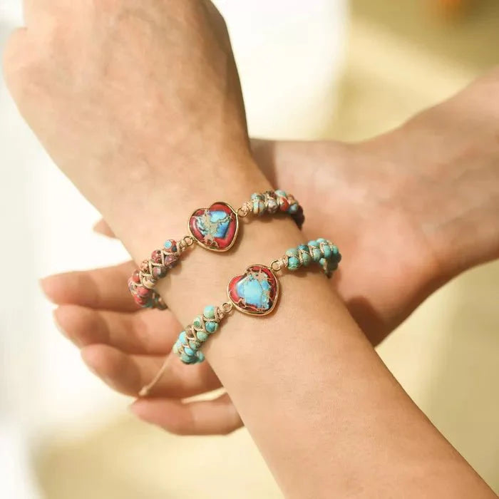 To My Granddaughter - Love You Forever - Heart Bracelet