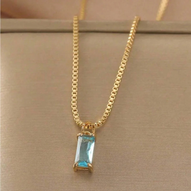 Personalized Birthstone Pendant - Mother Daughter Necklace