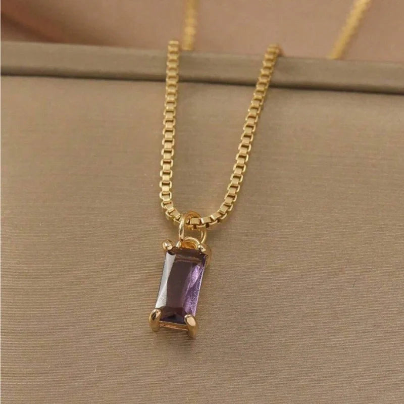 Personalized Birthstone Pendant - Mother Daughter Necklace