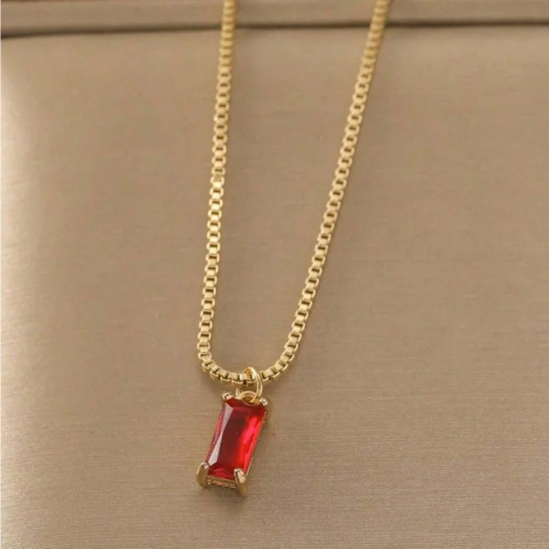 Personalized Birthstone Pendant - Mother Daughter Necklace