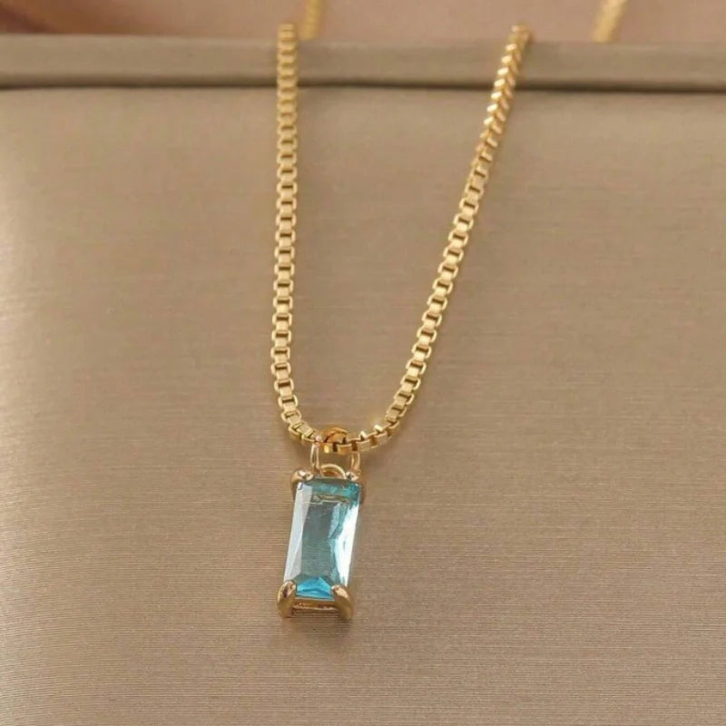 Personalized Birthstone Pendant - Mother Daughter Necklace