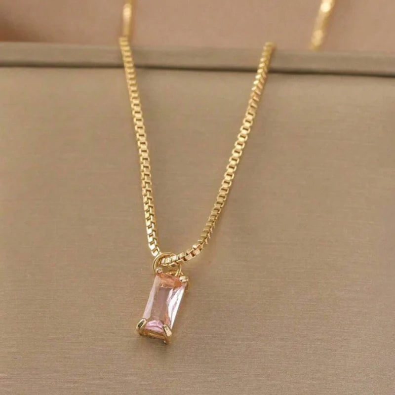 Personalized Birthstone Pendant - Mother Daughter Necklace