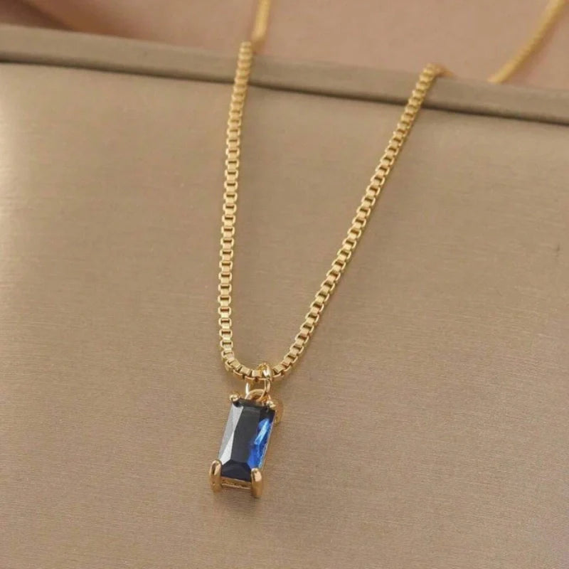 Personalized Birthstone Pendant - Mother Daughter Necklace