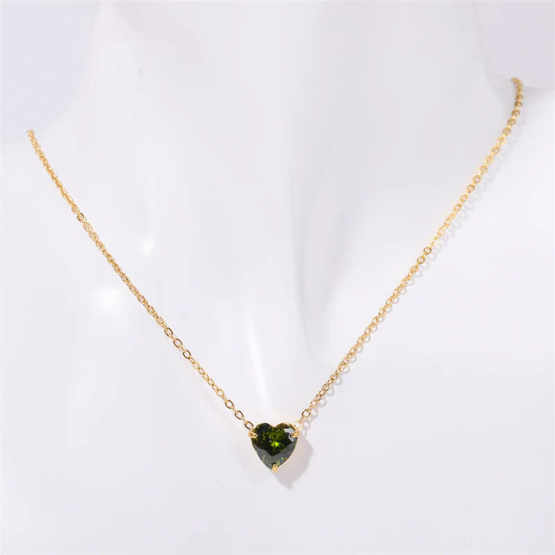 Personalized Birthstone Pendant - Mother Daughter Necklace