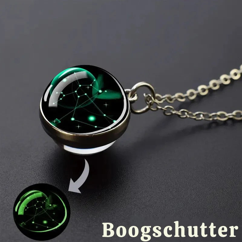 Personalized Glow-in-the-Dark Constellation Pendant Necklace - Gifts for Him