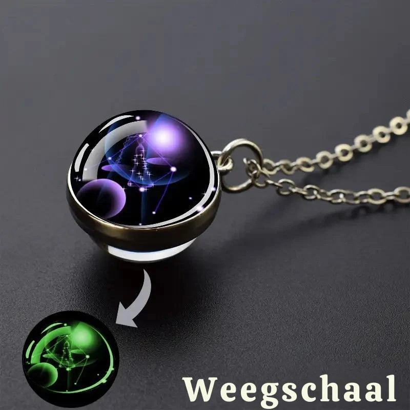 Personalized Glow-in-the-Dark Constellation Pendant Necklace - Gifts for Him
