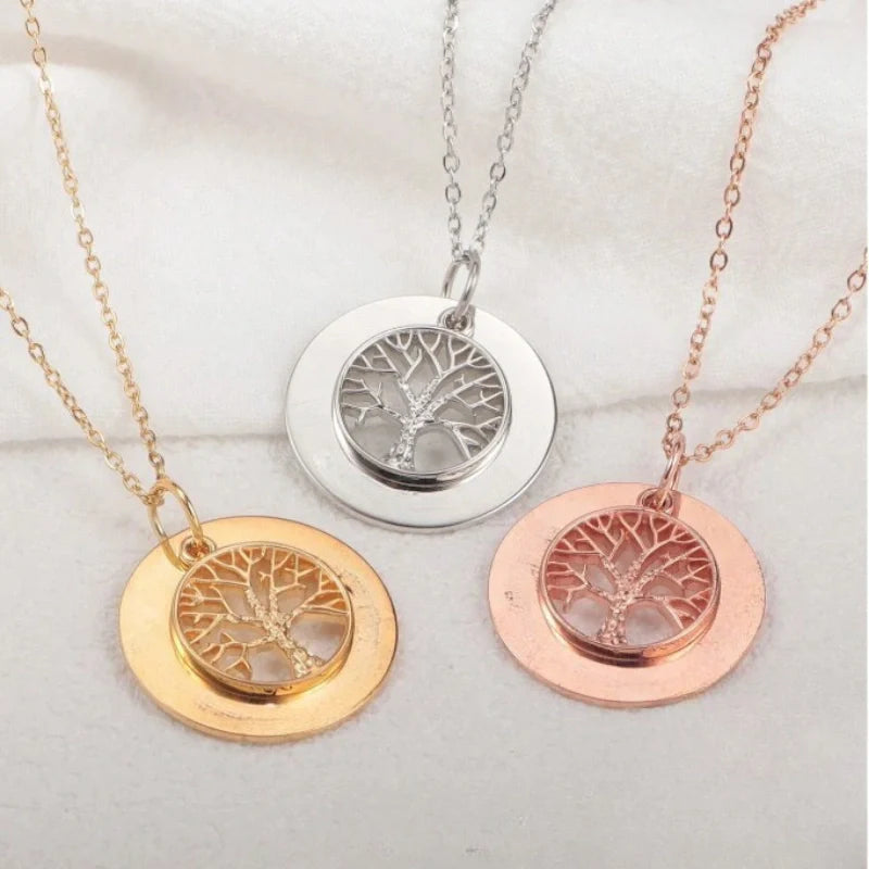Personalized Simple Family Tree Necklace with Names - Mother's Day Gifts