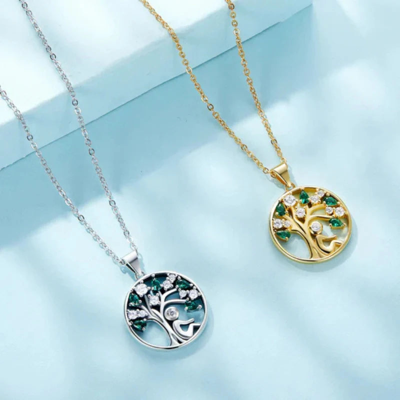 Engraved Tree of Life Pendant Necklace - Gifts for Friends