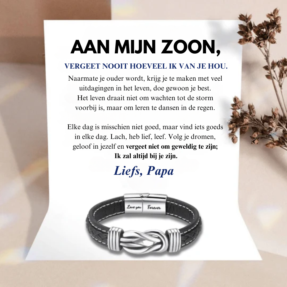 To My Son - Love, Dad - Infinity Bracelet