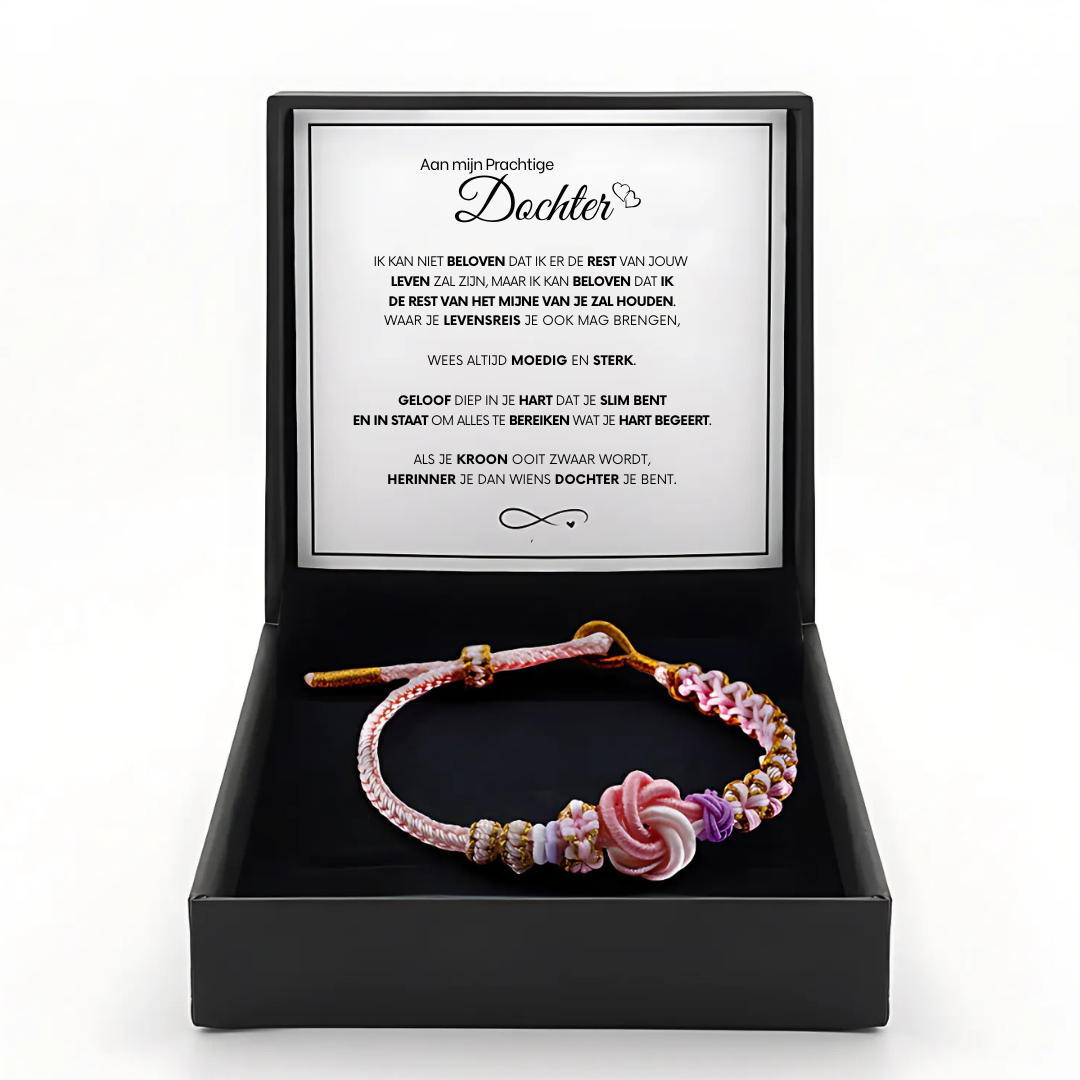 To My Daughter - Forever Knot Bracelet