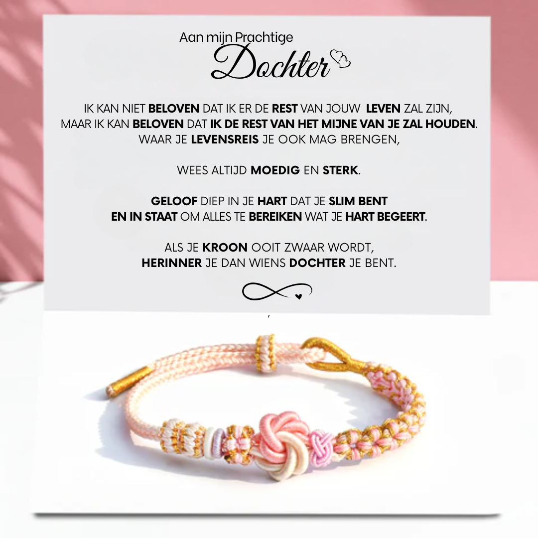 To My Daughter - Forever Knot Bracelet