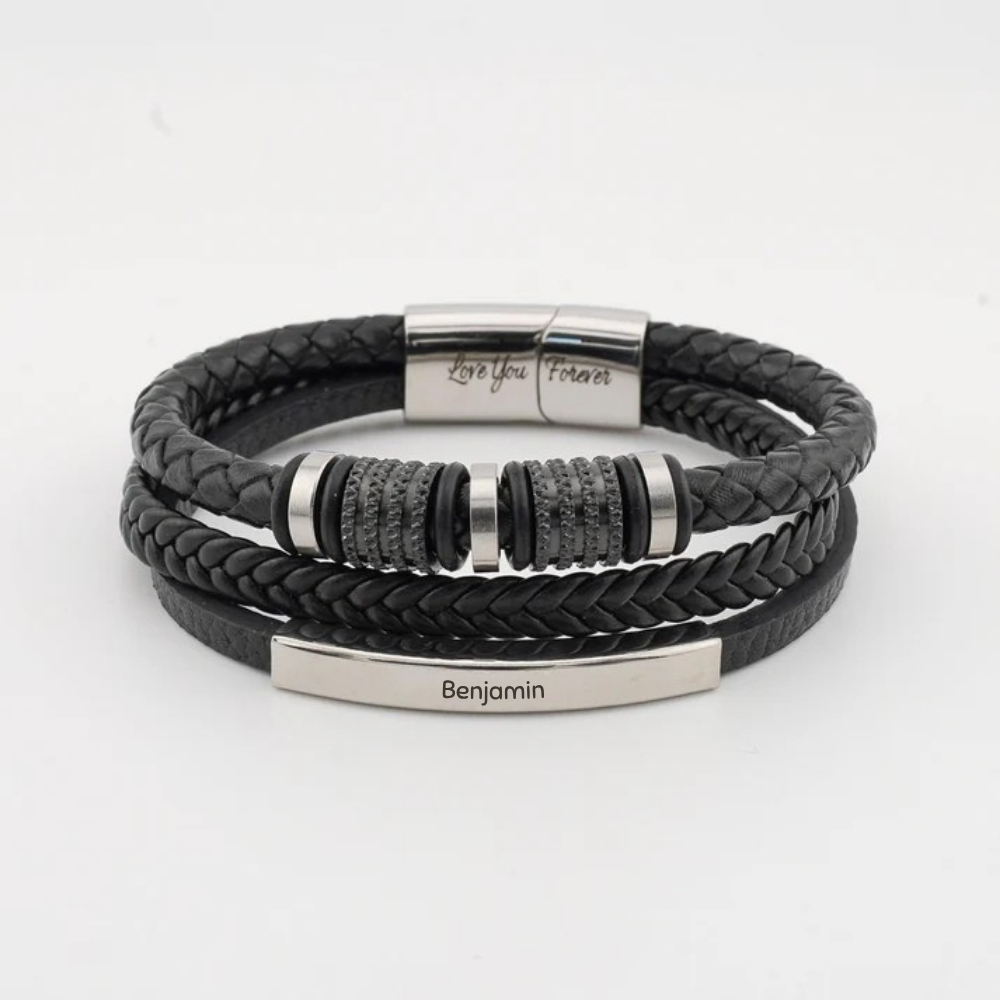 To My Son – Personalized “Forever Connected” Bracelet