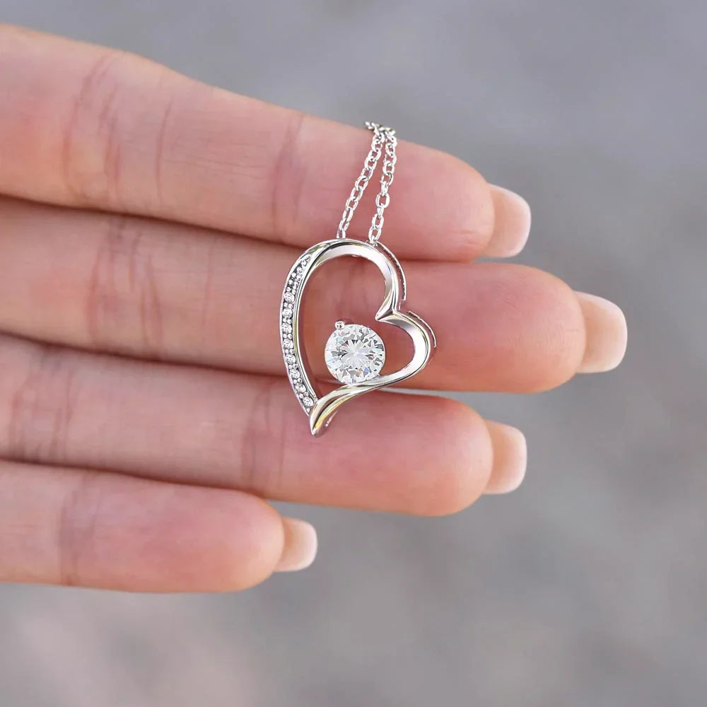To My Mom - I Love You. Love, Your Son - Heart Necklace