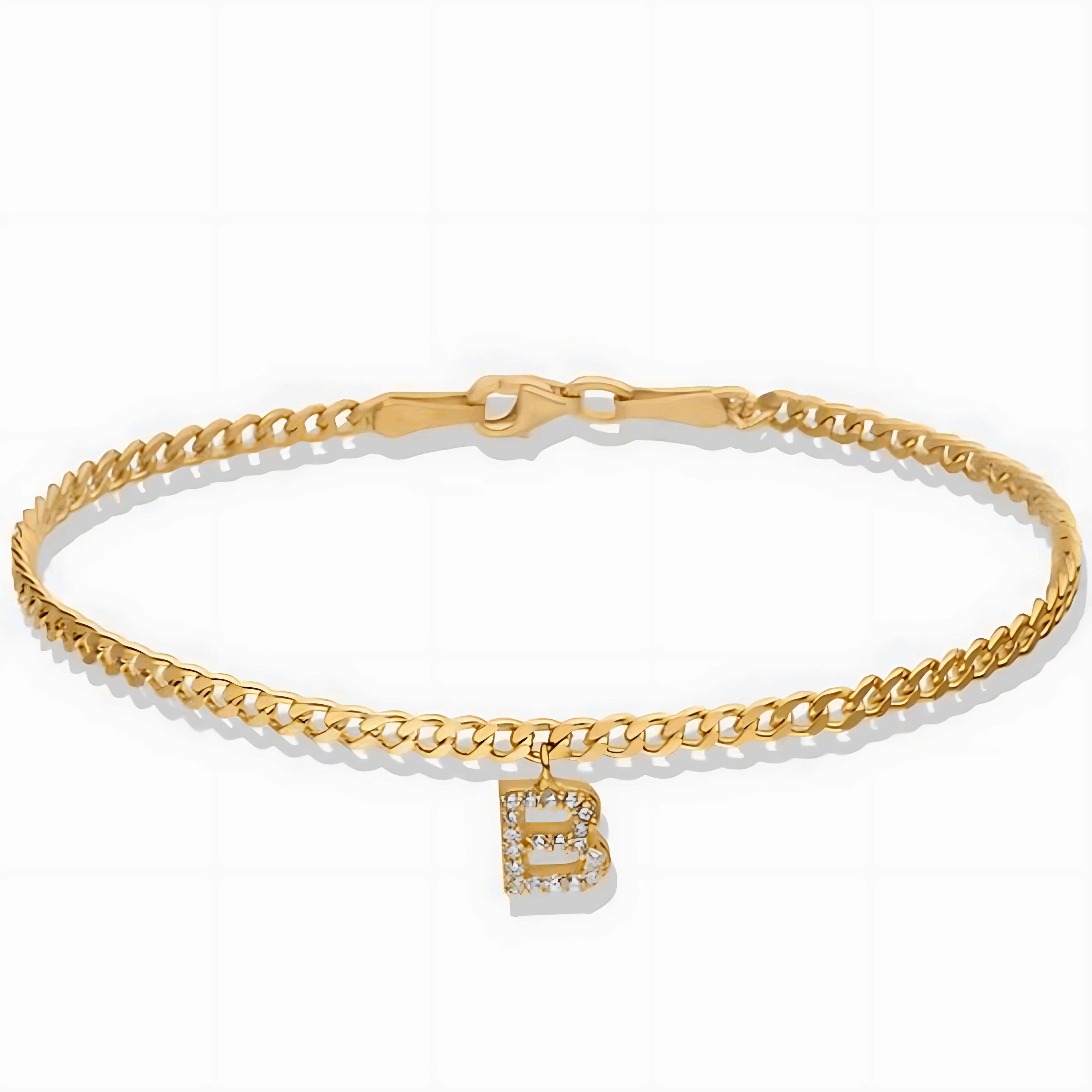 Gourmet Bracelet 'Initial' with Zirconia