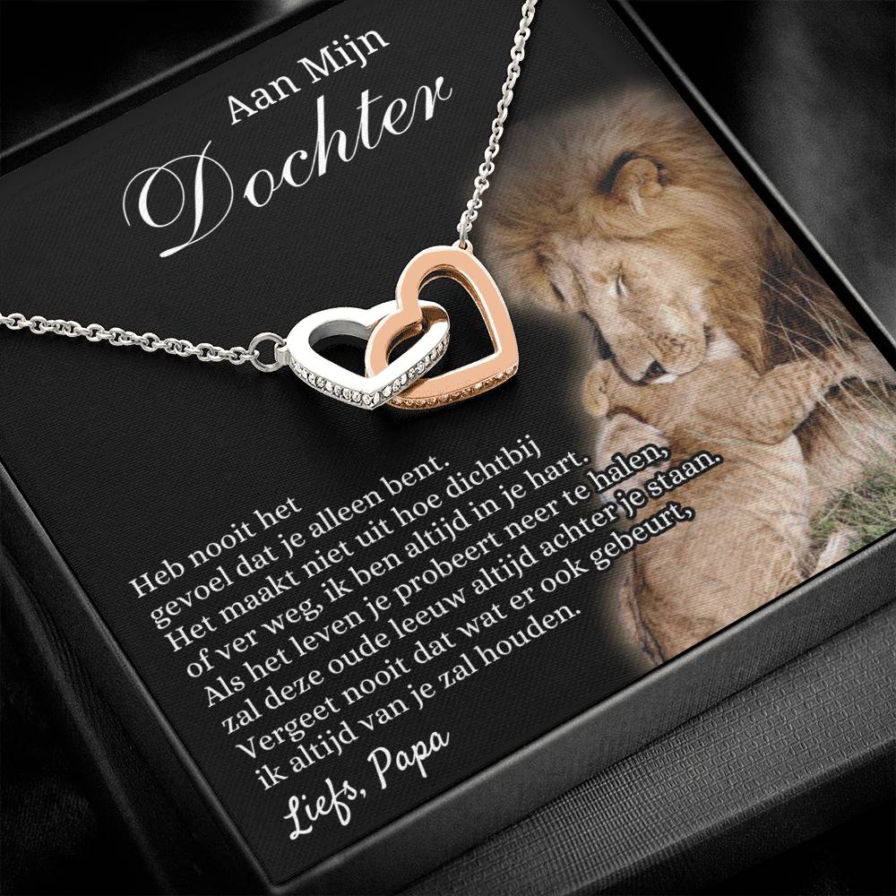 To My Daughter - Heart Necklace - Love Dad