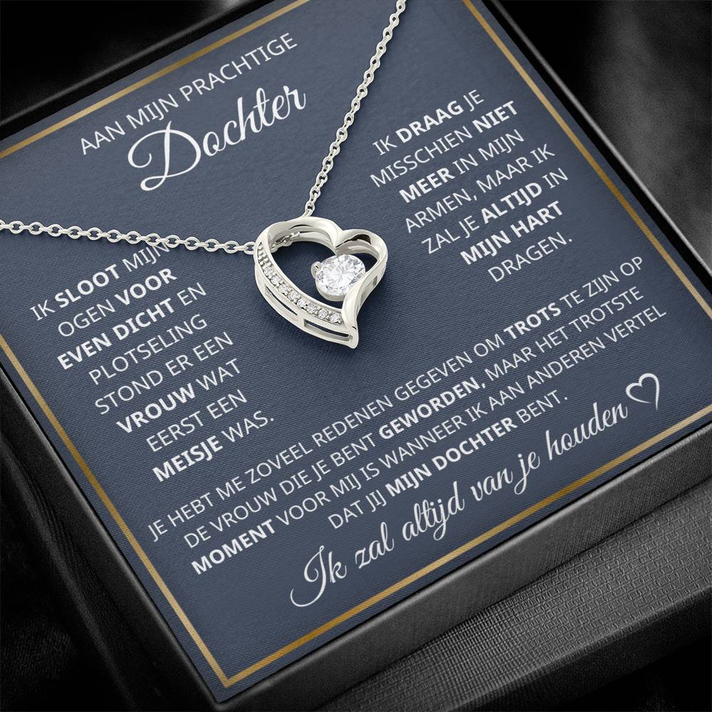 To My Daughter - Luxury Gift - Heart Necklace