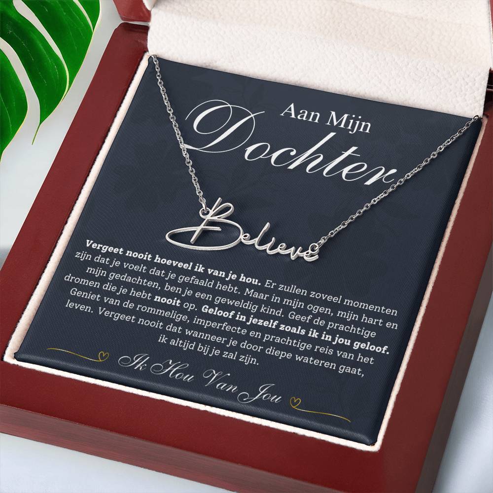 To My Daughter - Name Necklace