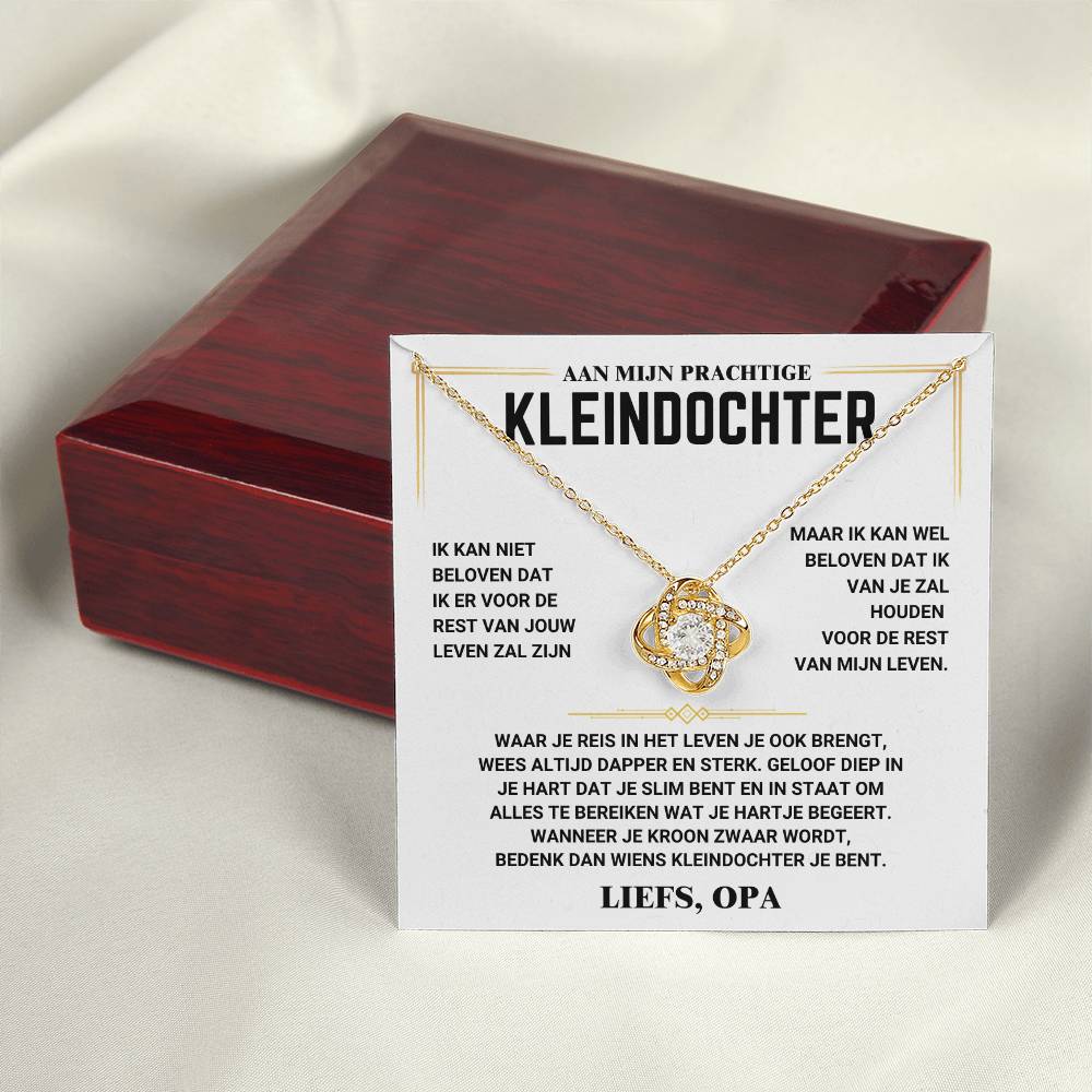 To My Granddaughter - Love Knot - Love, Grandpa