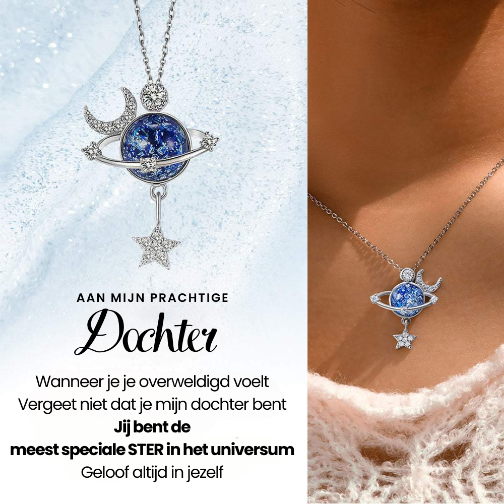 Daughter | Special Star | Sterling Silver Necklace | Free Ring