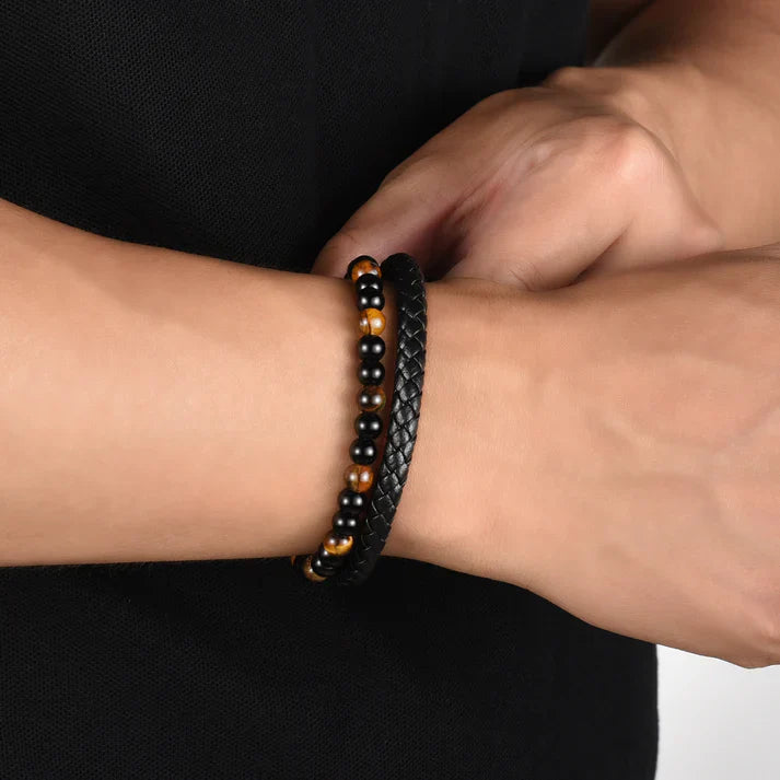 To My Son - The Guardian - Tiger Eye Protection Bracelet