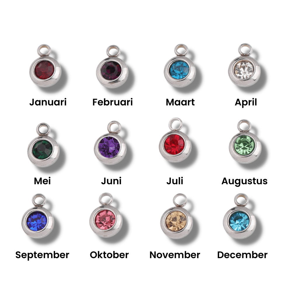 Engraved Bracelet with Birthstone