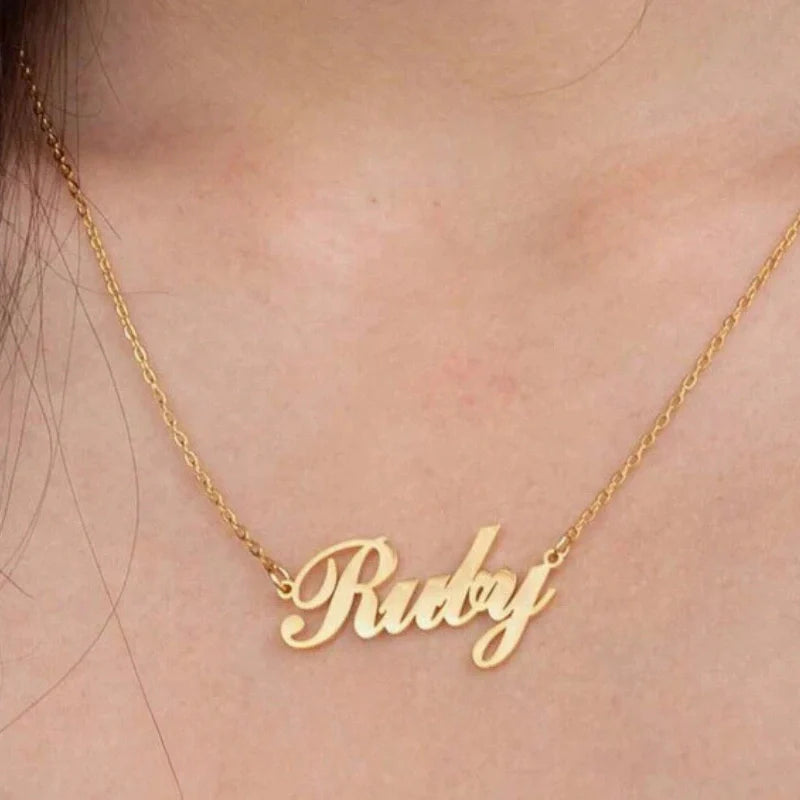 Engraved Name Necklace - Personalized Gift for Women