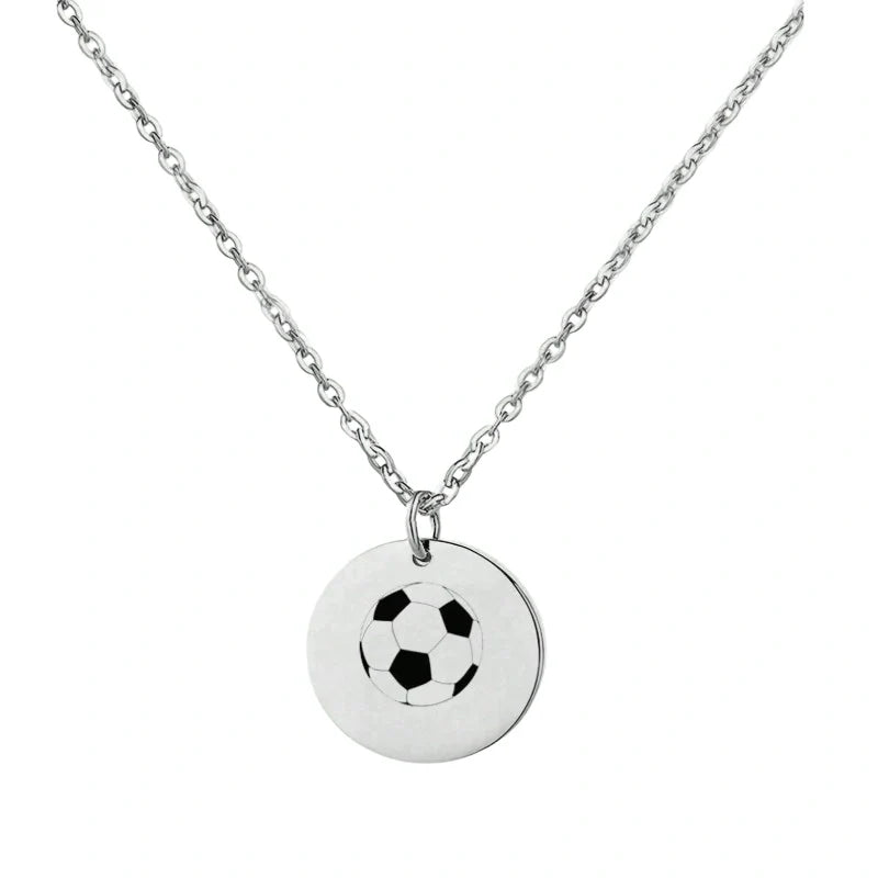 Engraved Sports Pendant Personalized Necklace - Gifts For Him