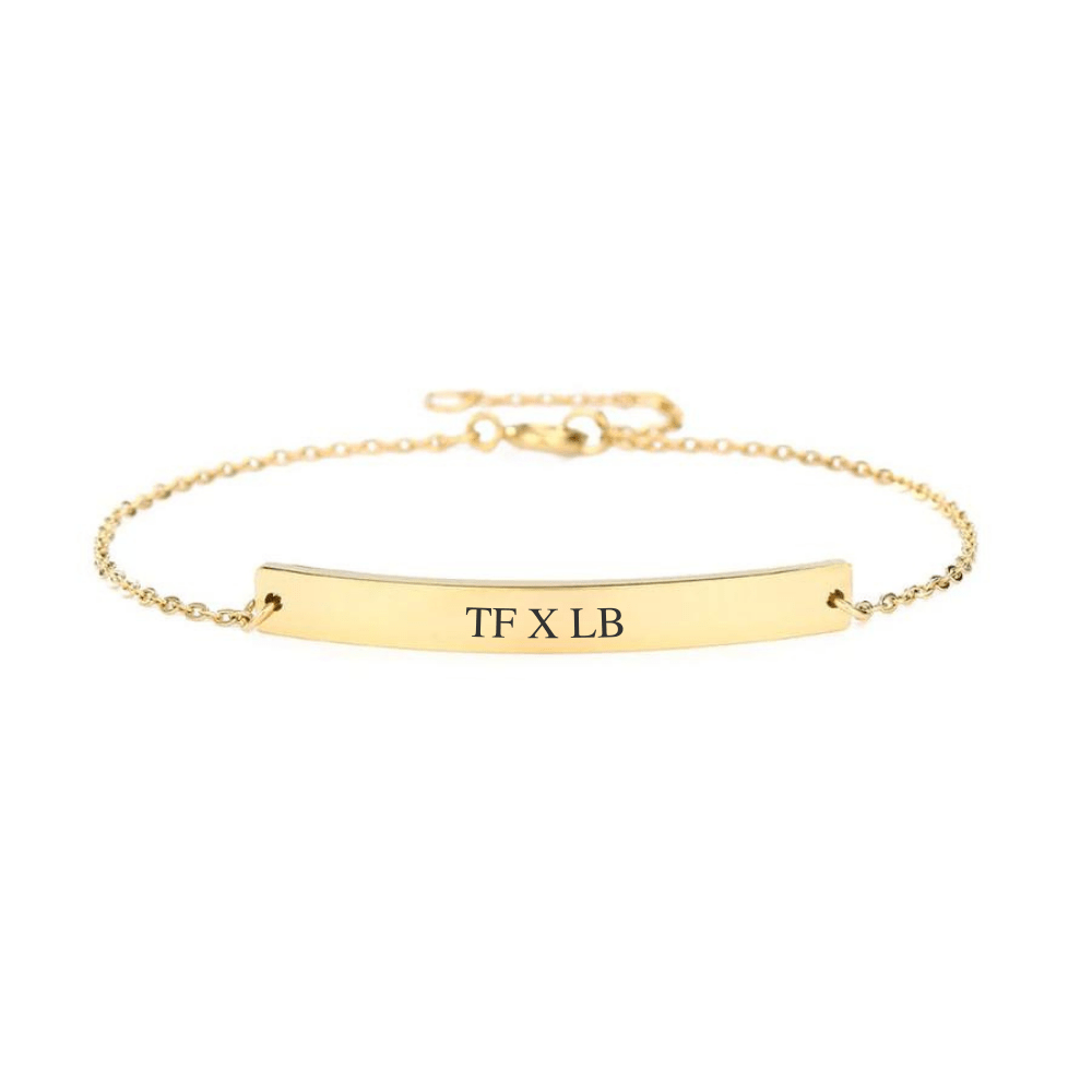 Engraved Ladies Bracelet with Initials