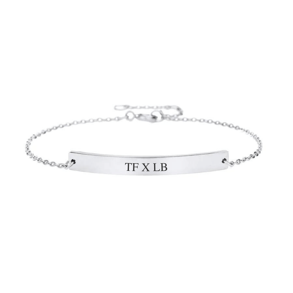 Engraved Ladies Bracelet with Initials