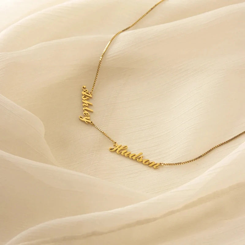 Personalized Engraved Name Necklace - Gift for Her