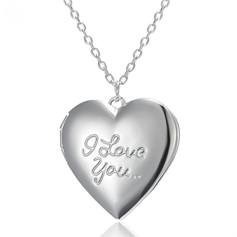 Personalized Heart-Shaped Photo Cut Necklace - Mother's Day Gifts