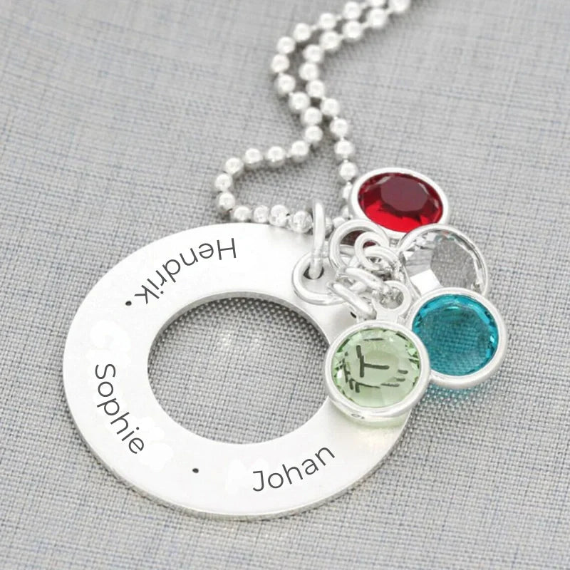 Personalized Name Birthstone Necklace - Mother's Day Gifts