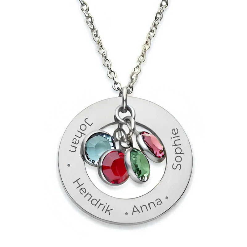 Personalized Name Birthstone Necklace - Mother's Day Gifts