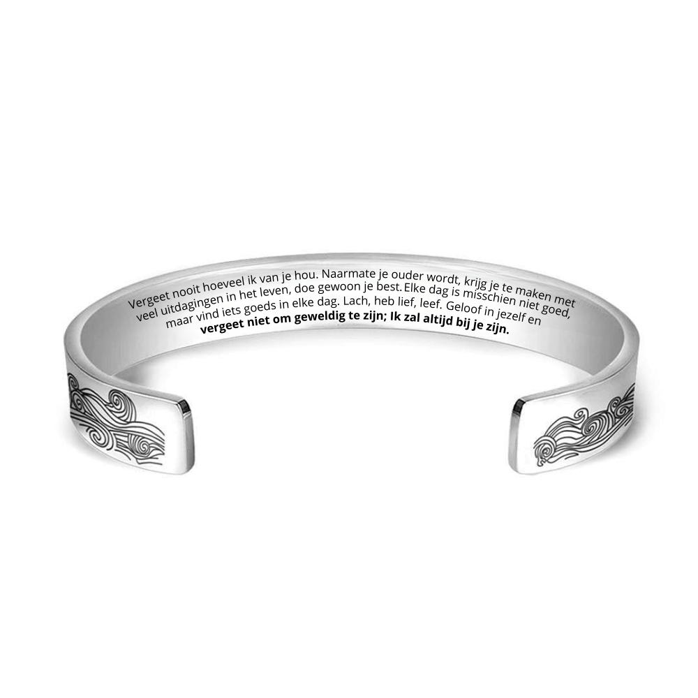 To My Granddaughter | I Will Always Be There for You | Engraved Bracelet