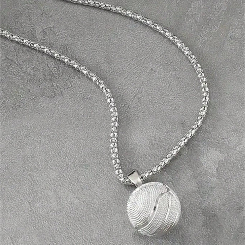 Punk Basketball Pendant Necklace - Boys Necklace