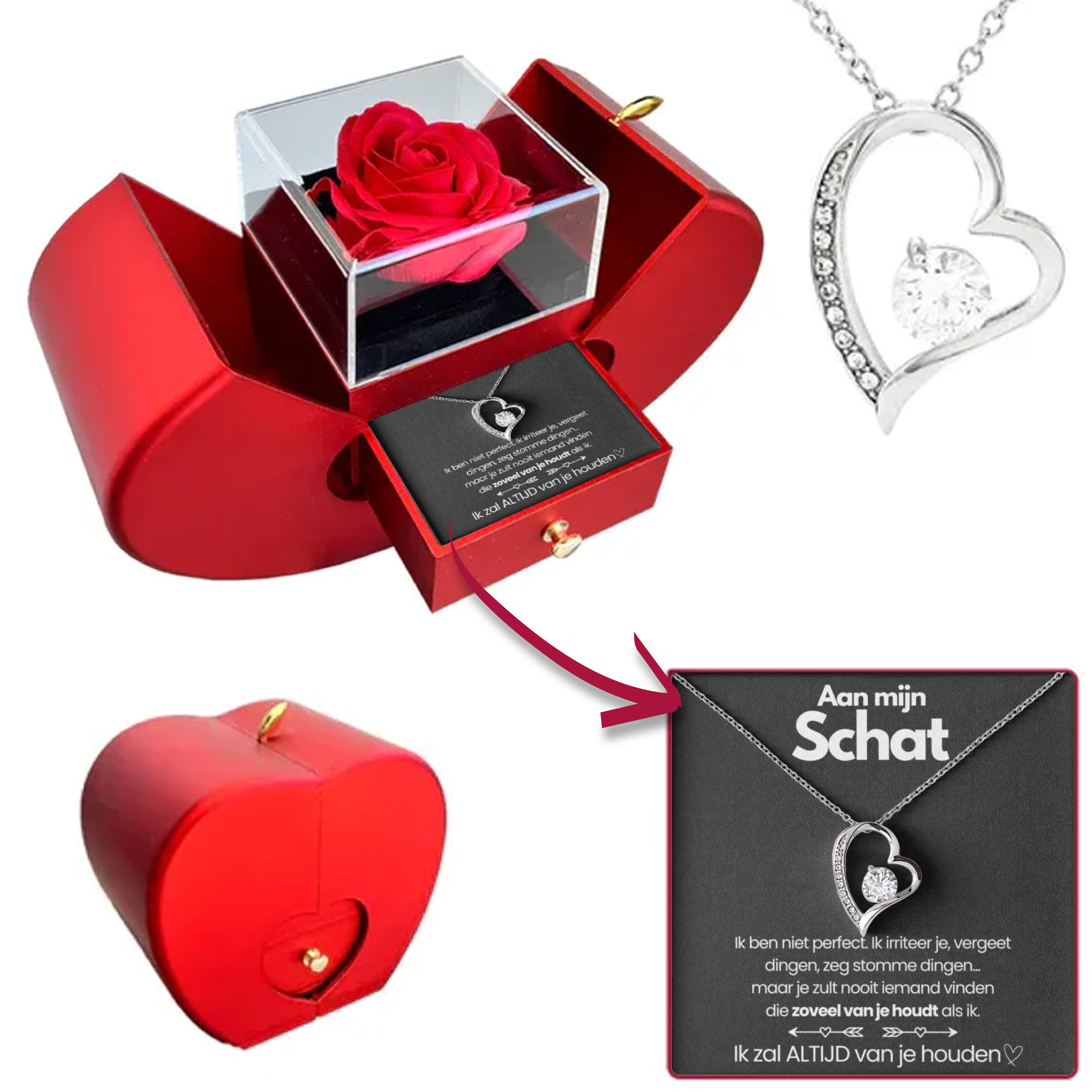 To My Treasure - I Will Always Love You - Eternal Rose Box