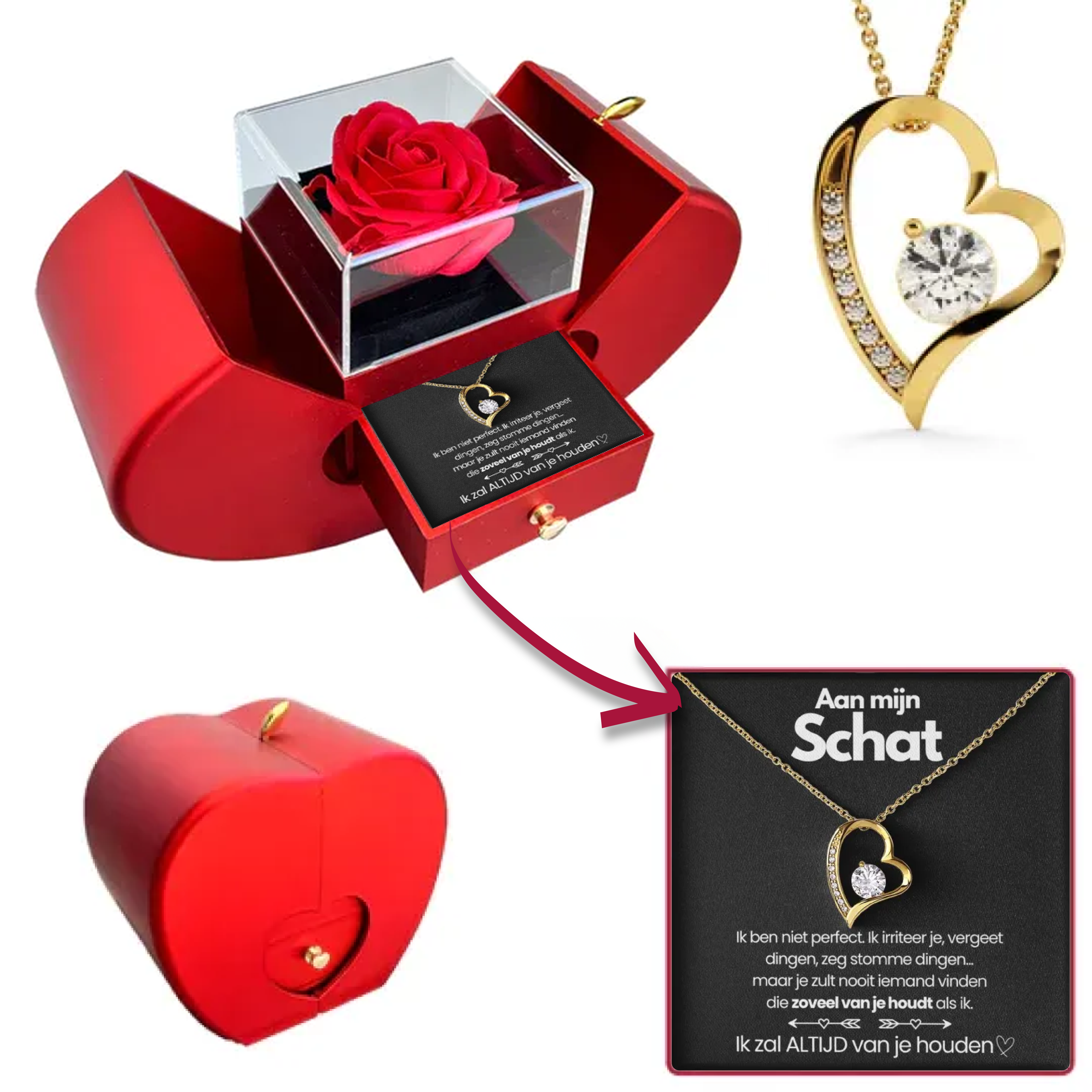 To My Treasure - I Will Always Love You - Eternal Rose Box