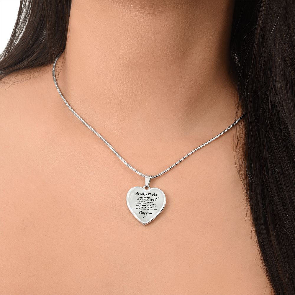 Heart Necklace - To My Daughter from Dad
