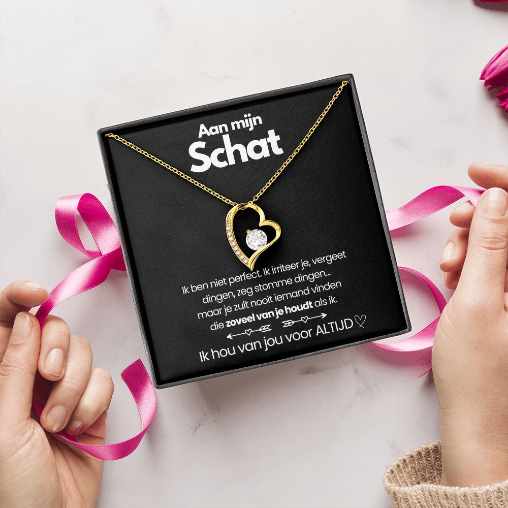 Heart Necklace - To My Treasure - Free Earrings