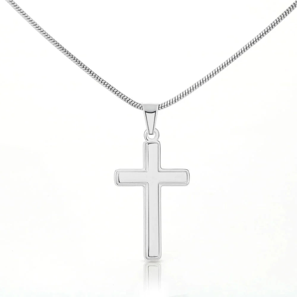 To My Grandson - Believe in Yourself - Cross Necklace