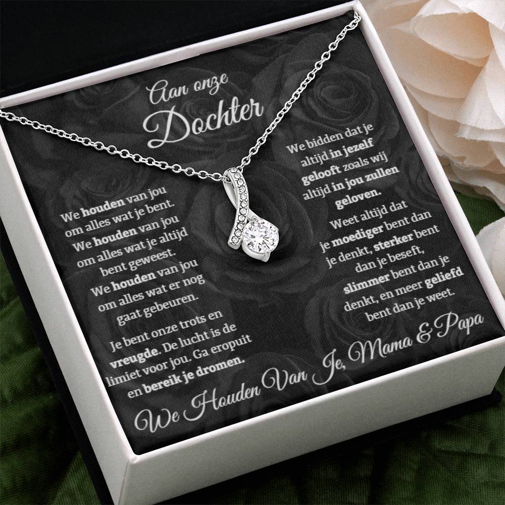 To Our Daughter - Our Pride and Joy - Alluring Beauty Necklace
