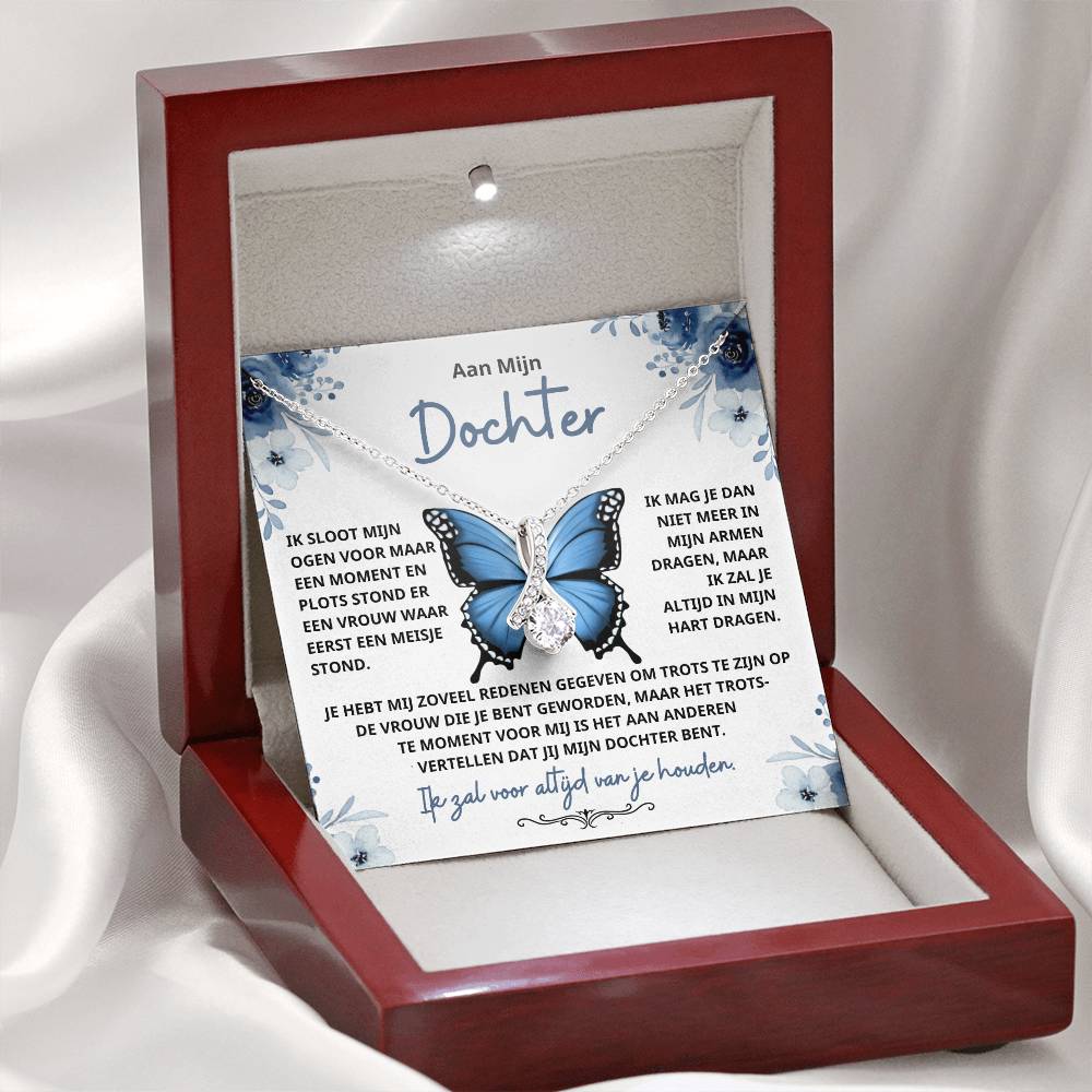 To My Daughter - I Will Always Carry You in My Heart - Alluring Beauty Necklace