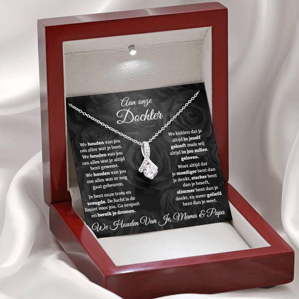 To Our Daughter - Our Pride and Joy - Alluring Beauty Necklace