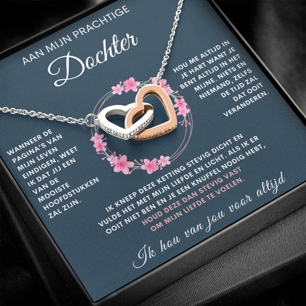 To My Daughter - Always Keep Me in Your Heart - Heart Necklace