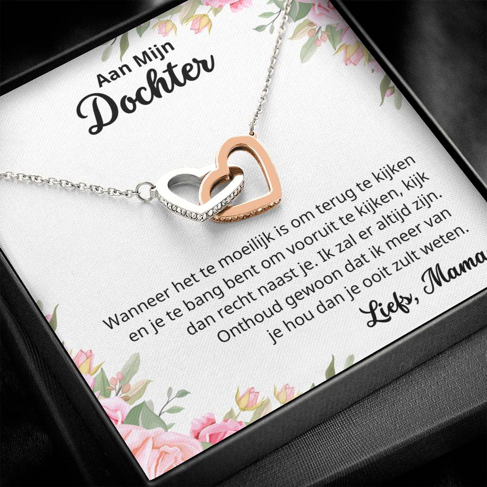 To My Daughter - Always By Your Side - Heart Necklace