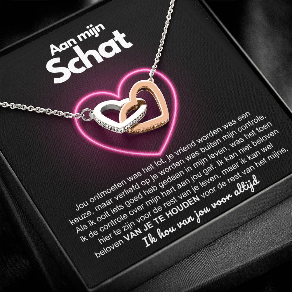 To My Treasure - I Love You Forever - Heart Necklace